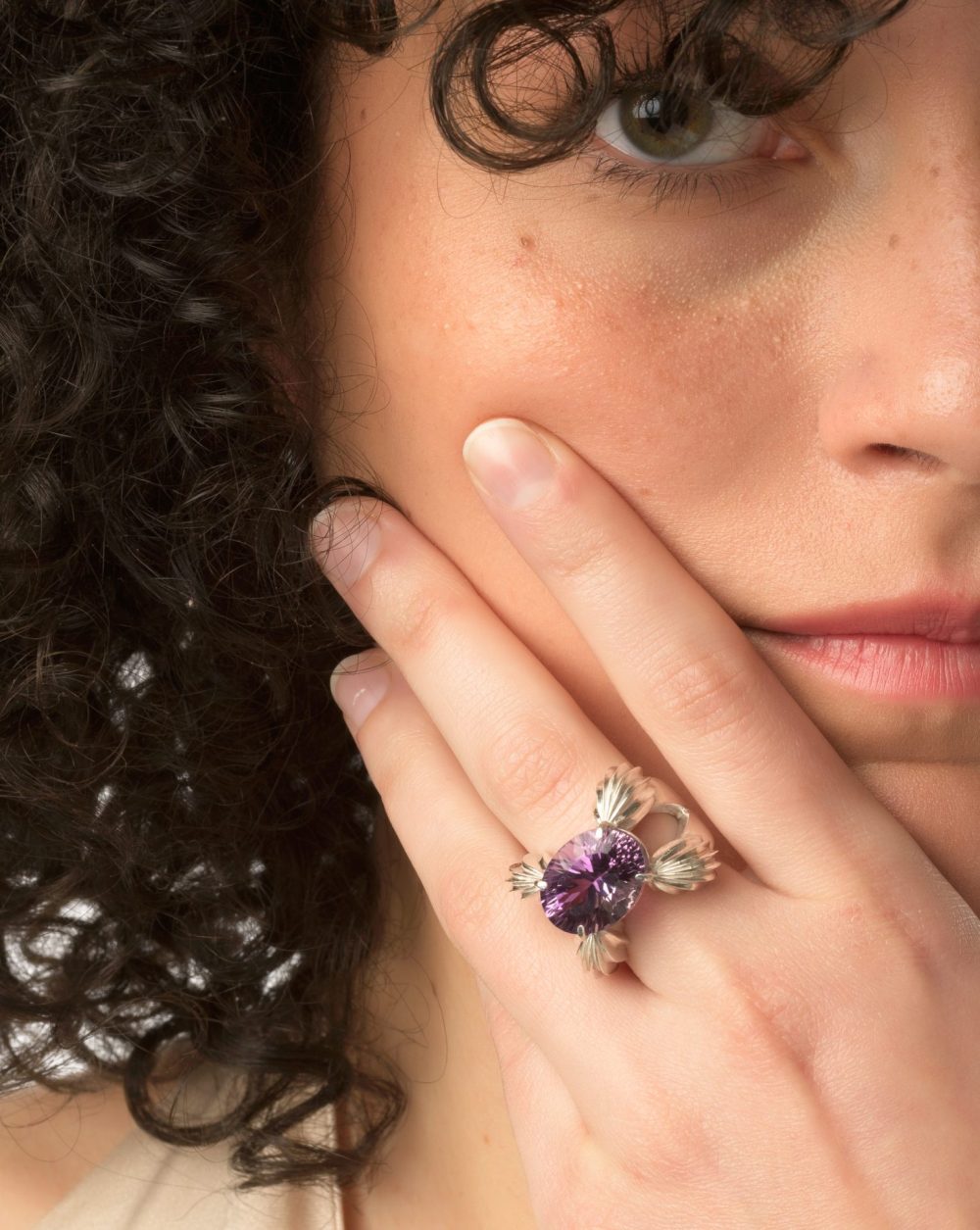 Lotus Amethyst ring - Image 4