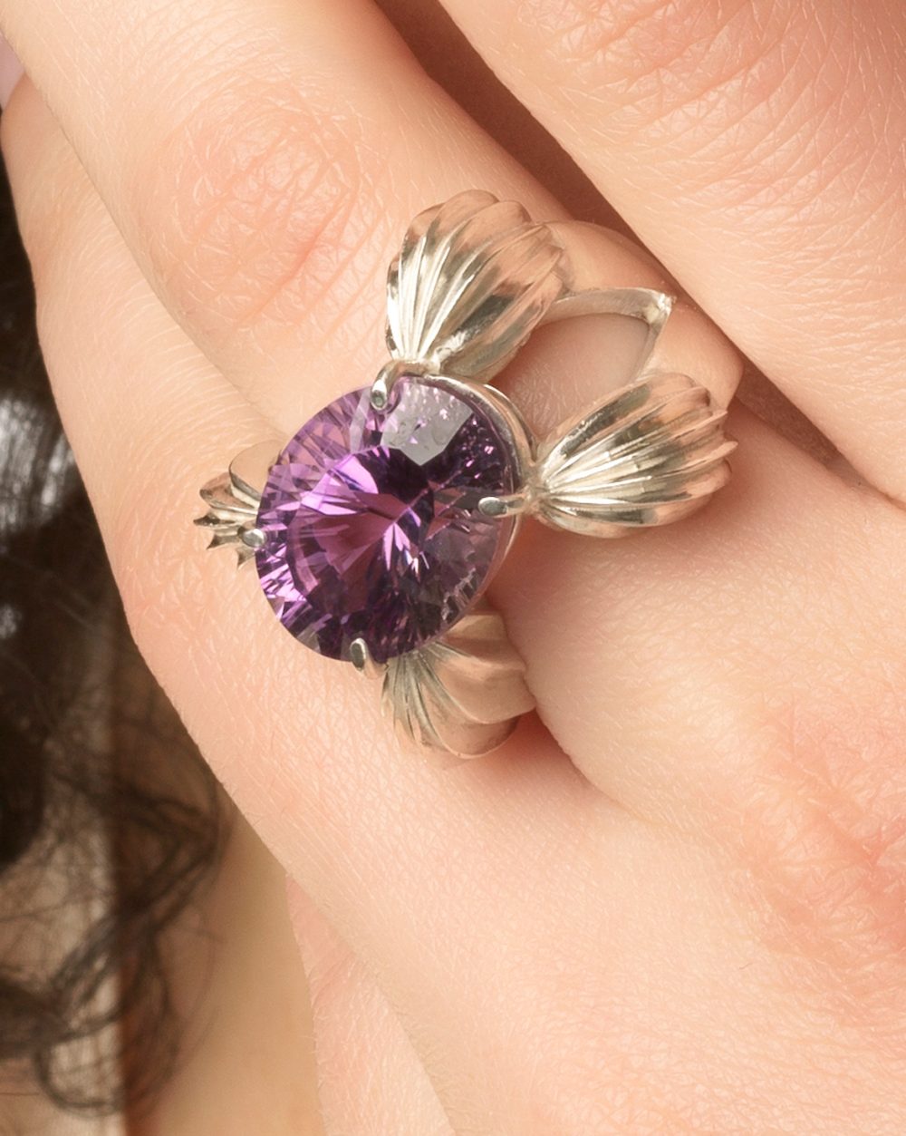 Lotus Amethyst ring - Image 5