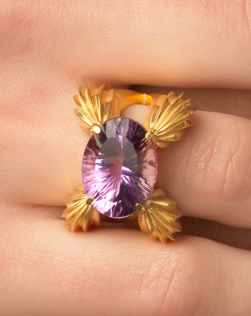 Lotus Amethyst ring - Image 4